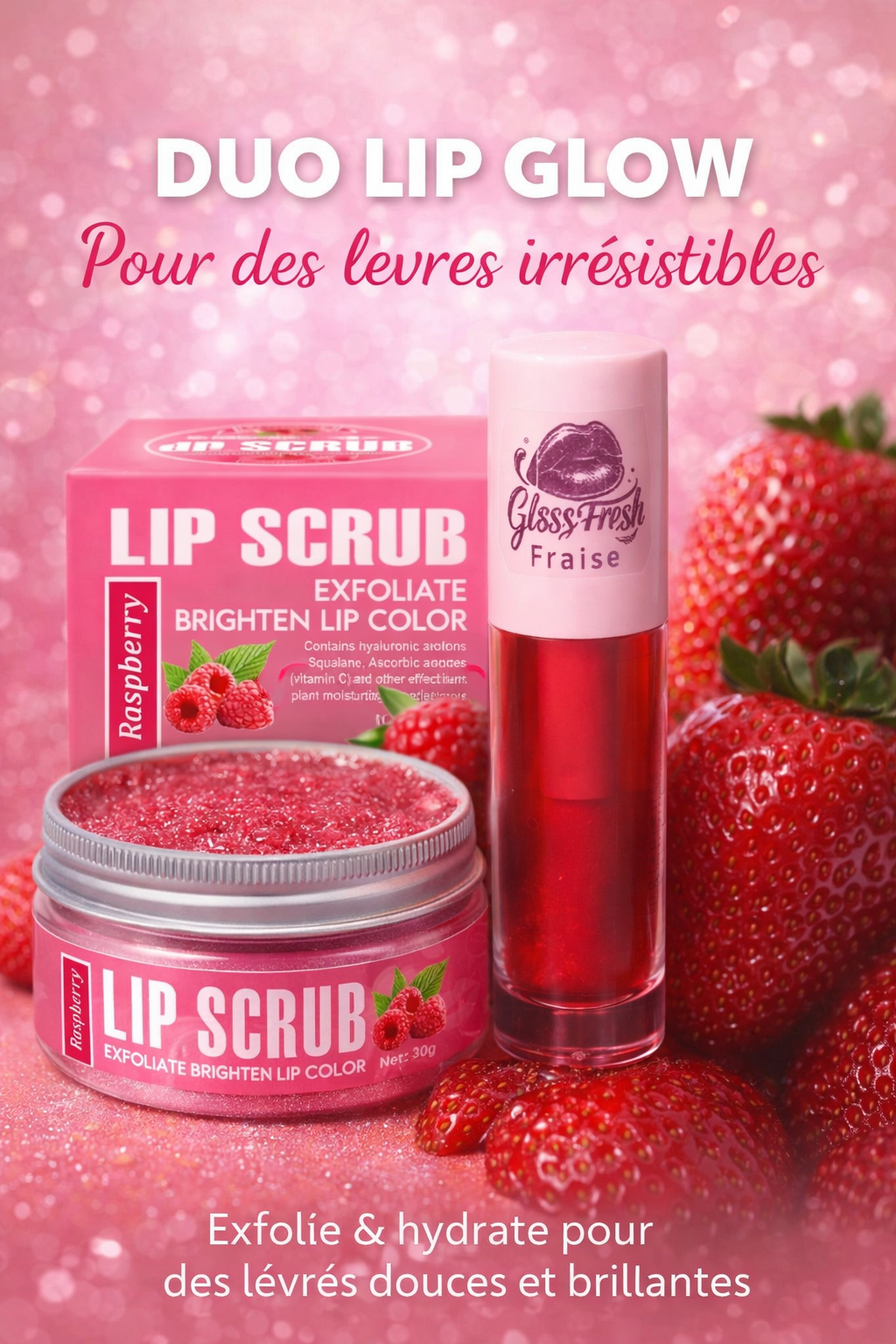 💋 Duo Lip Glow – Soin & Brillance pour des Lèvres Parfaites